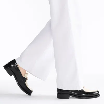 Dior Emblem Leather Loafers Women