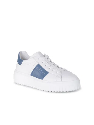 Hogan H-stripes Nappa Leather Sneakers In White