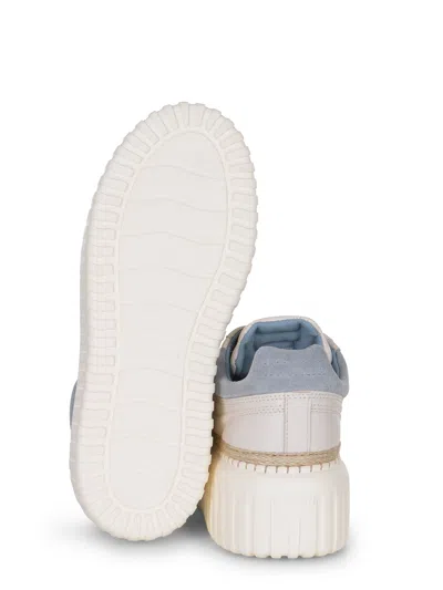 Hogan "h Stripes" Sneakers Made Of Leather. In Neutral