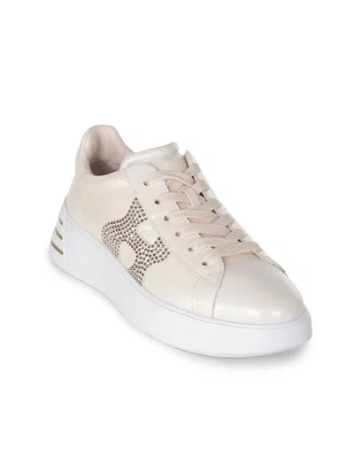 Hogan "rebel" Sneakers Made Of Leather. In Neutral