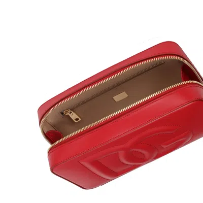 Dolce & Gabbana Small Dg Logo Camera Bag In Calf Leather