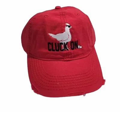 Muddy Carrots Women's Cluck On Hat In Red