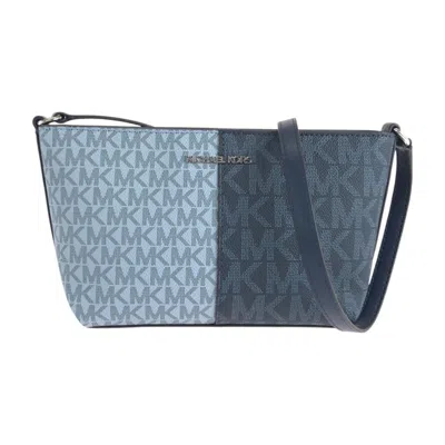 Pre-owned Michael Kors Blue Navy Pvc Pochette Shoulder Bag ()