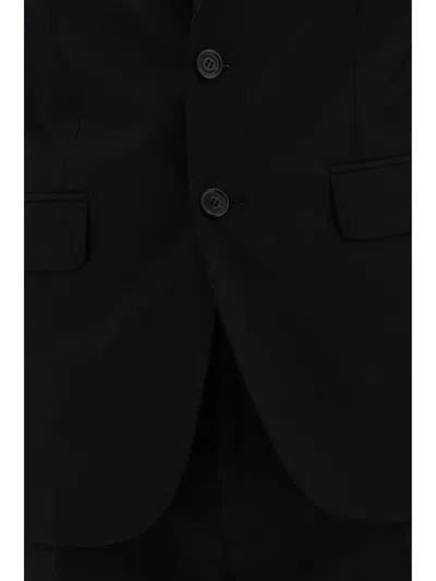 Dsquared2 Paris Stretch Wool Suit In Black