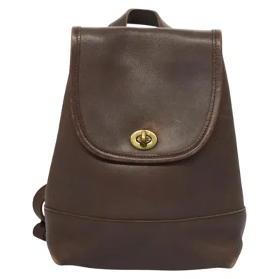 Pre-owned Coach Leather Backpack Bag ()