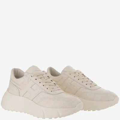 Hogan Women White Lace Up Sneakers, 5.5 Luxury Sneakers For Women Darveys In White