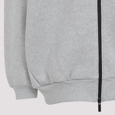 Fear Of God Relaxed Fit Grey Sweatshirt With Zip-up Front In Gray