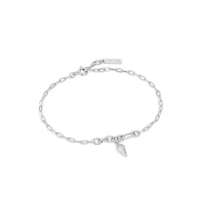 Ania Haie Women's Sparkle Drop Pendant Chain Bracelets In Silver With Clear Stone