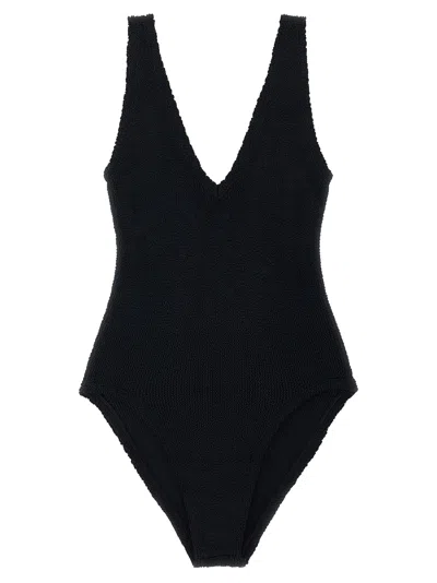 Hunza G Sadie Swim One-piece Swimsuit In Black