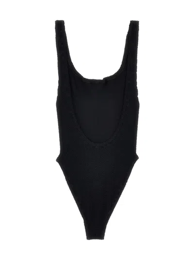 Hunza G Costume Intero Square Neck In Black