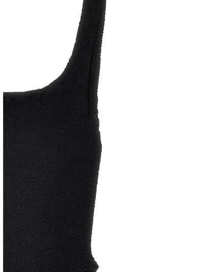 Hunza G Costume Intero Square Neck In Black