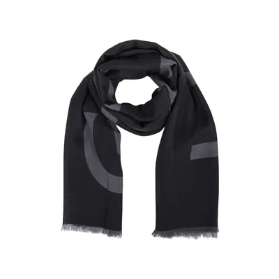 Givenchy Logo Scarf Men In Black