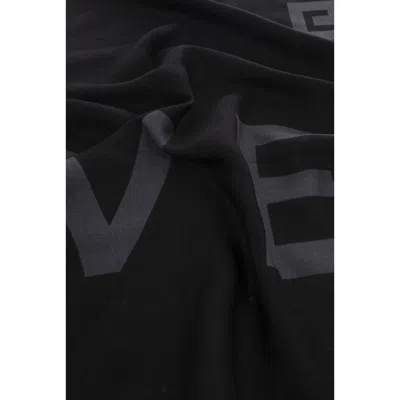 Givenchy Logo Scarf Men In Black