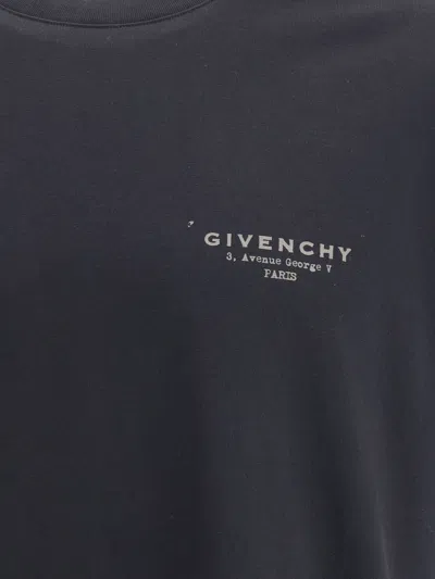 Givenchy Cotton T-shirt With Stamp Print Clothing In Black
