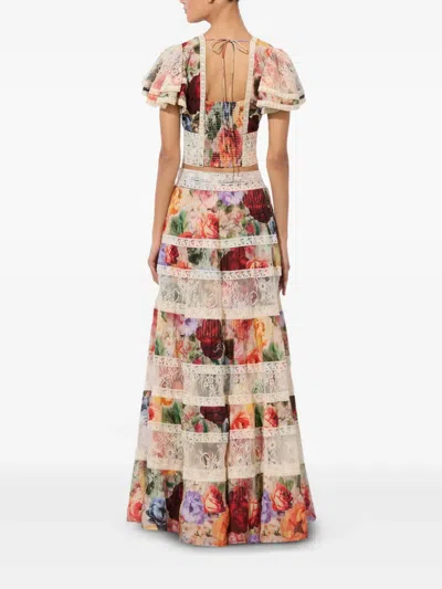 Alice And Olivia Keeley Floral-print Blouse