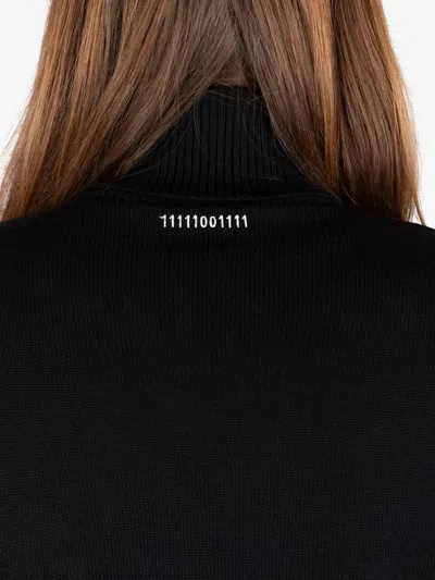 Société Anonyme Roll-neck Embroidered Sweater In Black
