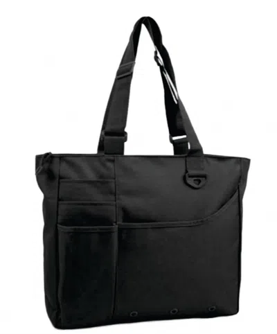 The Spoiled Office Women's Multi Pocket Tote Bag In Black