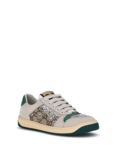 Gucci Women Rhinestone Screener Sneakers