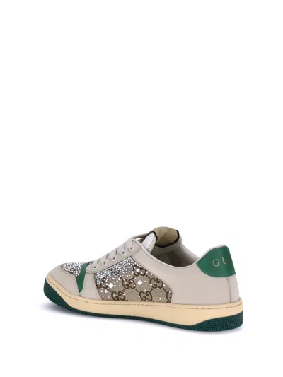 Gucci Women Rhinestone Screener Sneakers