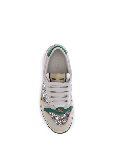 Gucci Women Rhinestone Screener Sneakers