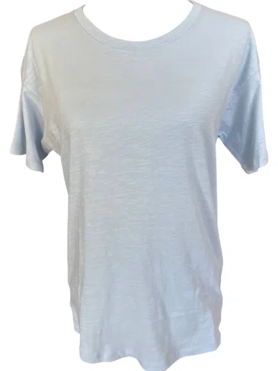Bijourocks Women's Cotton Slub T-shirt In Light Blue