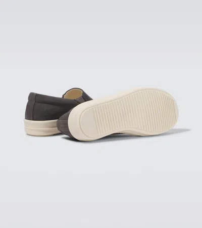 Rick Owens Boat Denim Slip-on Sneakers