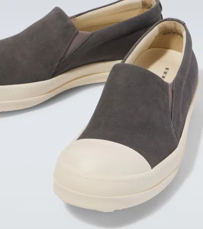 Rick Owens Boat Denim Slip-on Sneakers