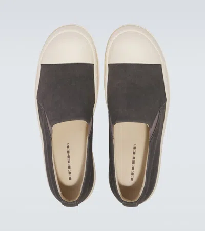 Rick Owens Boat Denim Slip-on Sneakers