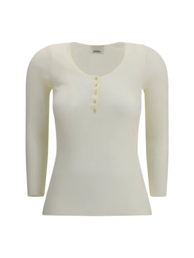 Isabel Marant Maglia A Maniche Lunghe A Costine In Neutral