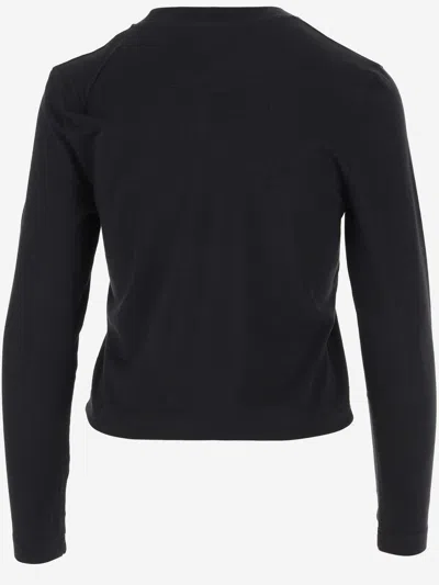 Jacquemus The Gros Grain Logo-detail Long-sleeve Top