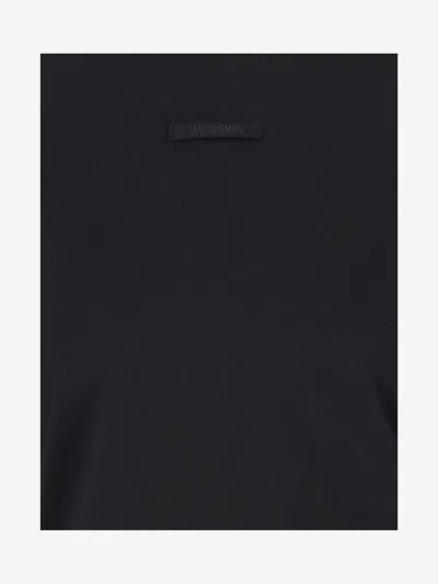 Jacquemus The Gros Grain Logo-detail Long-sleeve Top