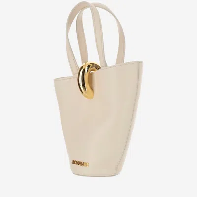 Jacquemus Ivory The Small Bambola Bucket Bag In White