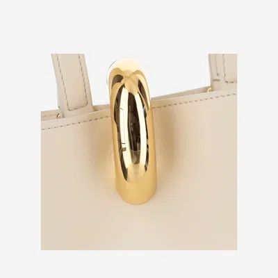 Jacquemus Ivory The Small Bambola Bucket Bag In White