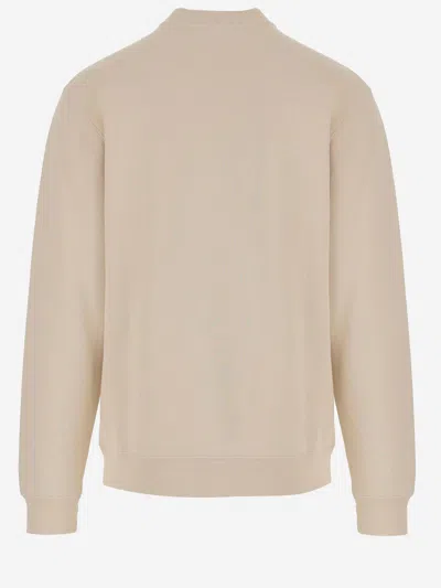 Jacquemus Men The Gros Grain Crewneck Sweatshirt With Logo Plaque