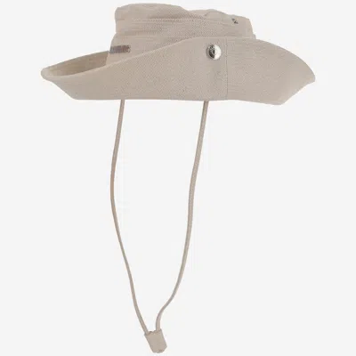 Jacquemus Fisherman Hat With Logo In Neutral