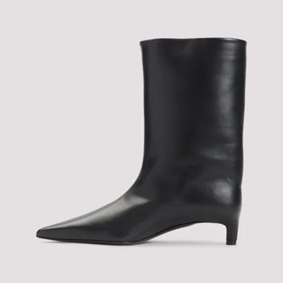 Jil Sander Half Boot In Black