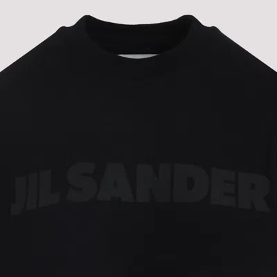 Jil Sander Logo Lettering Short-sleeved T-shirt In Black