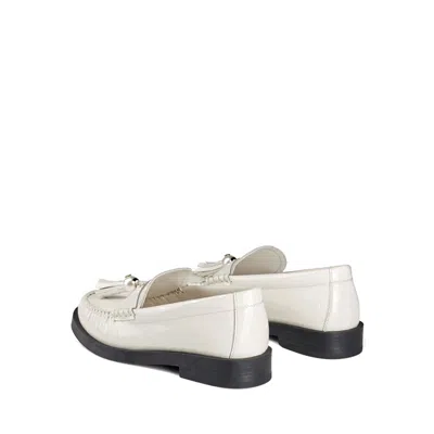 Jimmy Choo Addie Pearl Leather Loafers Women In Neutral