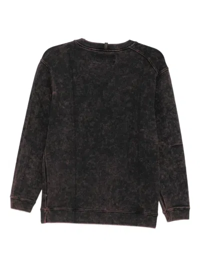 Stain Shade Tie-dye Sweatshirt In Black