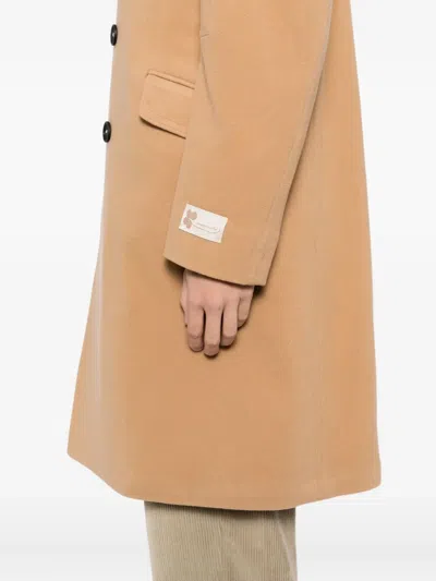 Massimo Alba Double-breasted Wool Coat In Brown