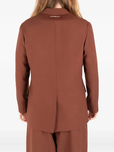 Société Anonyme Buttoned Patch-pocket Jacket In Brown