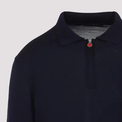 Kiton Navy Blue Polo Shirt