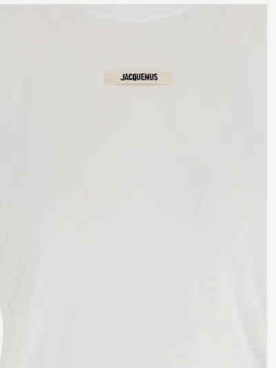 Jacquemus Relaxed Fit Crew-neck T-shirt With Front Print In White