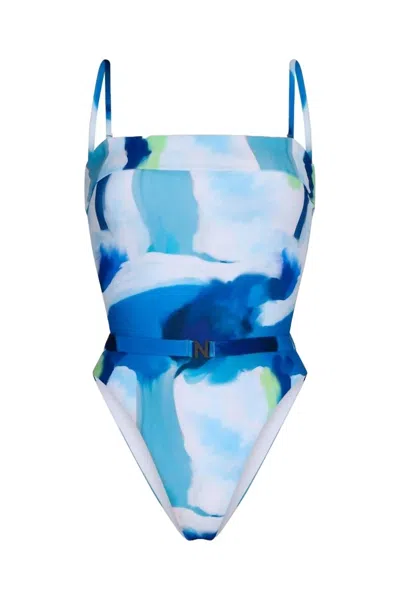 Nelblu Women's Caliz High Cut One Piece In Print Fontana