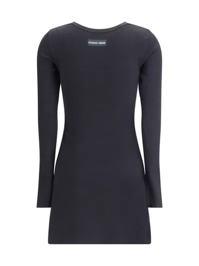 Marine Serre Crescent Moon-embroidered Mini Dress