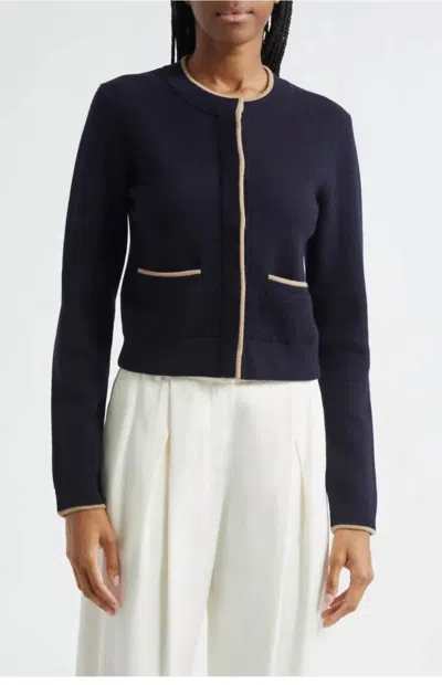 Vince Cardigan In Navy In Blue