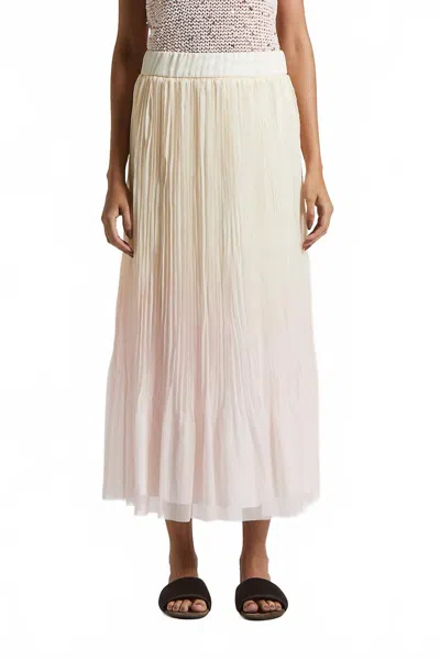 Peserico Peser Pleated Midi Skirt In Quartz Sand In Neutral