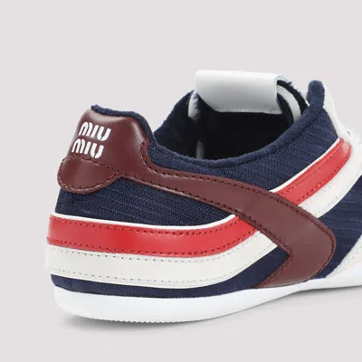 Miu Miu Tech Fabric Gymnasium Sneakers In Blue