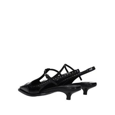 Miu Miu Women Patent Slingback Pump With Buckles