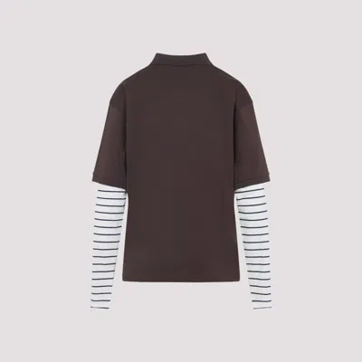 Miu Miu Lapel Long Sleeve Polo Shirt